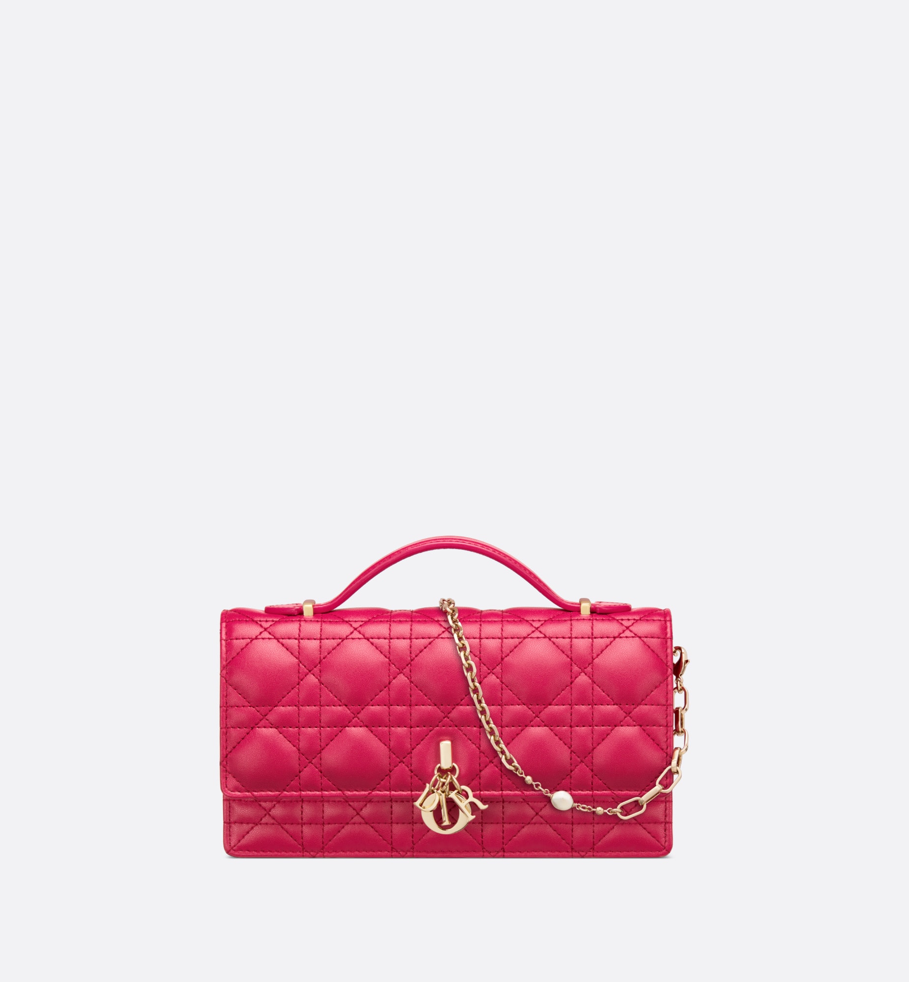 Miss Dior Mini Bag Passion Pink Cannage Lambskin
