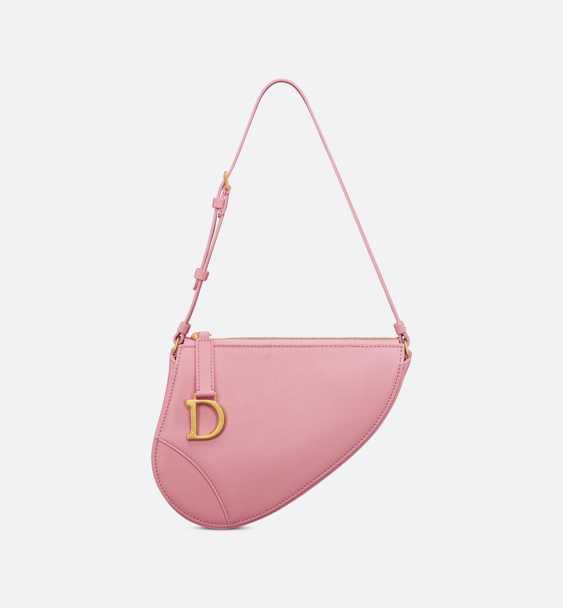 Saddle Shoulder Pouch Melocoton Pink Goatskin christian dior saddle pouch with strap dior saddle pouch bag dior saddle pouch black dior shoulder bag