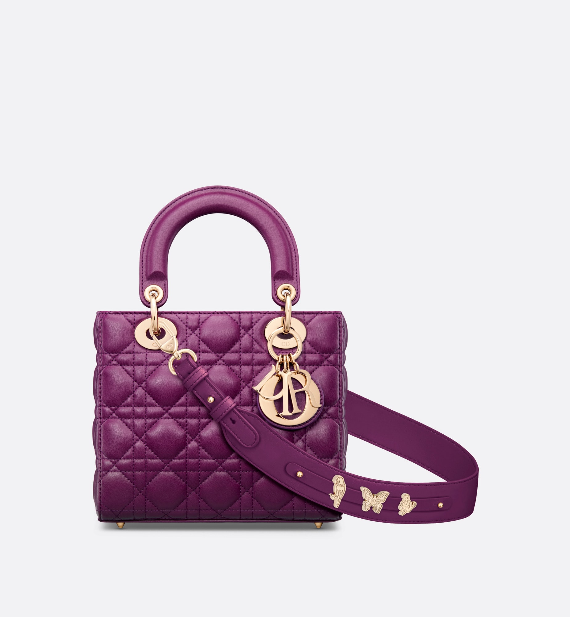 Small Lady Dior My ABCDior Bag Mulberry small lady dior bag purple