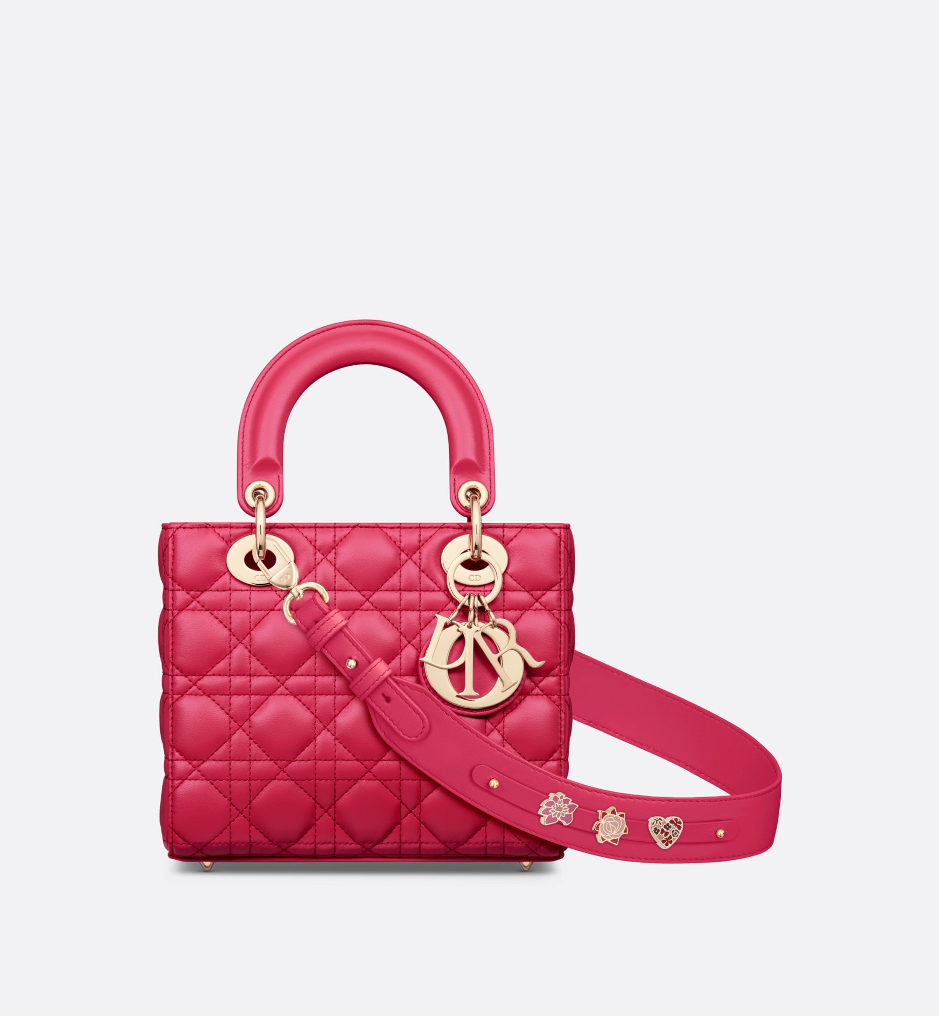 Small Lady Dior My ABCDior Bag small lady dior bag pink red