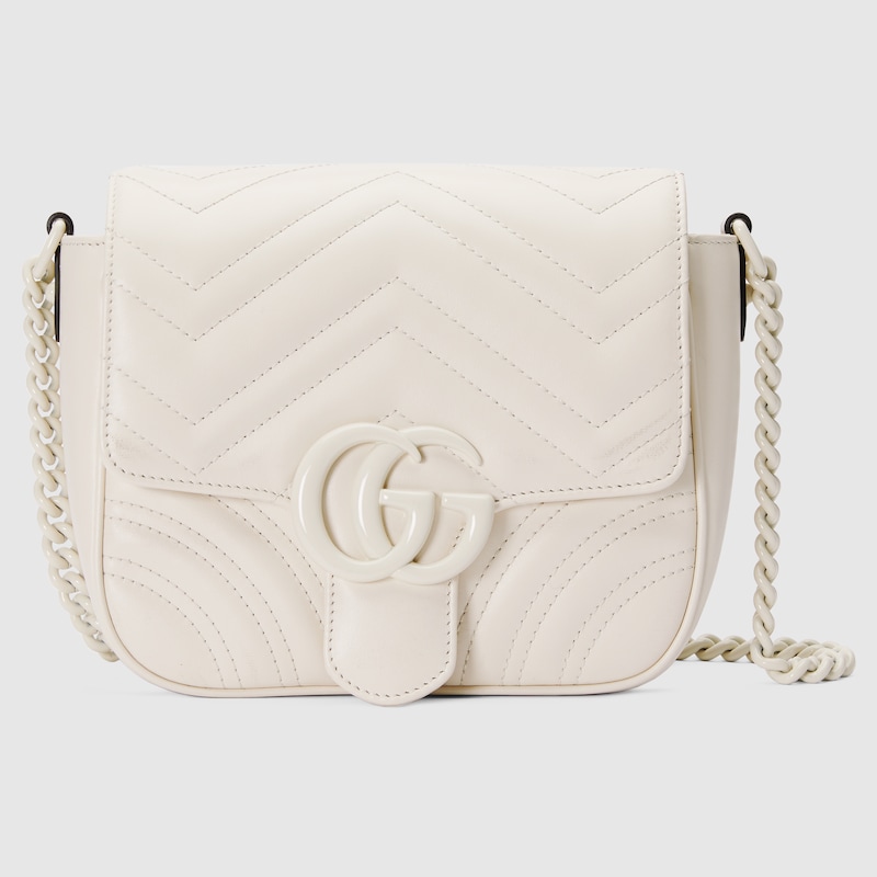 Gucci gg-marmont-matelassé-mini-shoulder-bag white