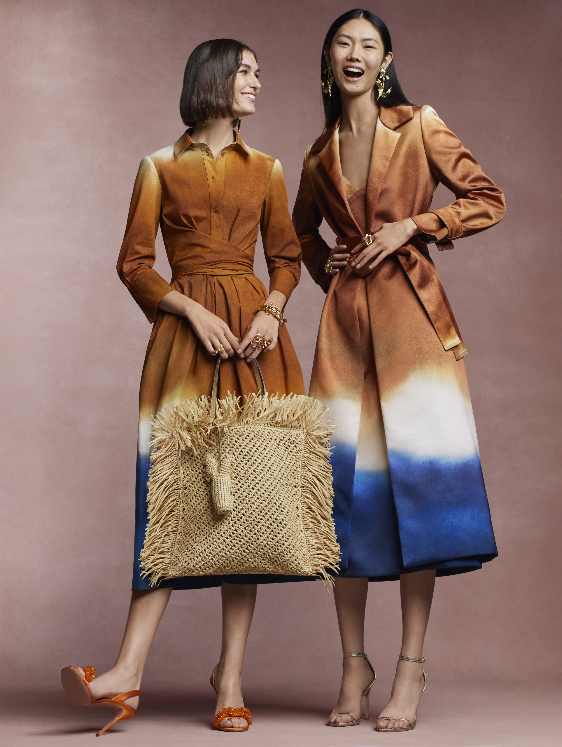 Oscar de la renta raffia bag from oscar de la renta spring 2024 collection