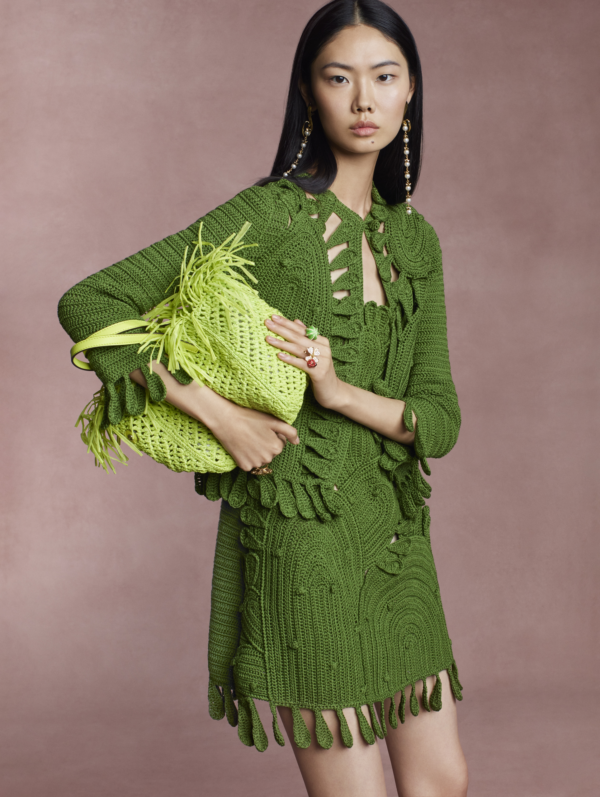 Oscar de la renta raffia bag from spring 2024