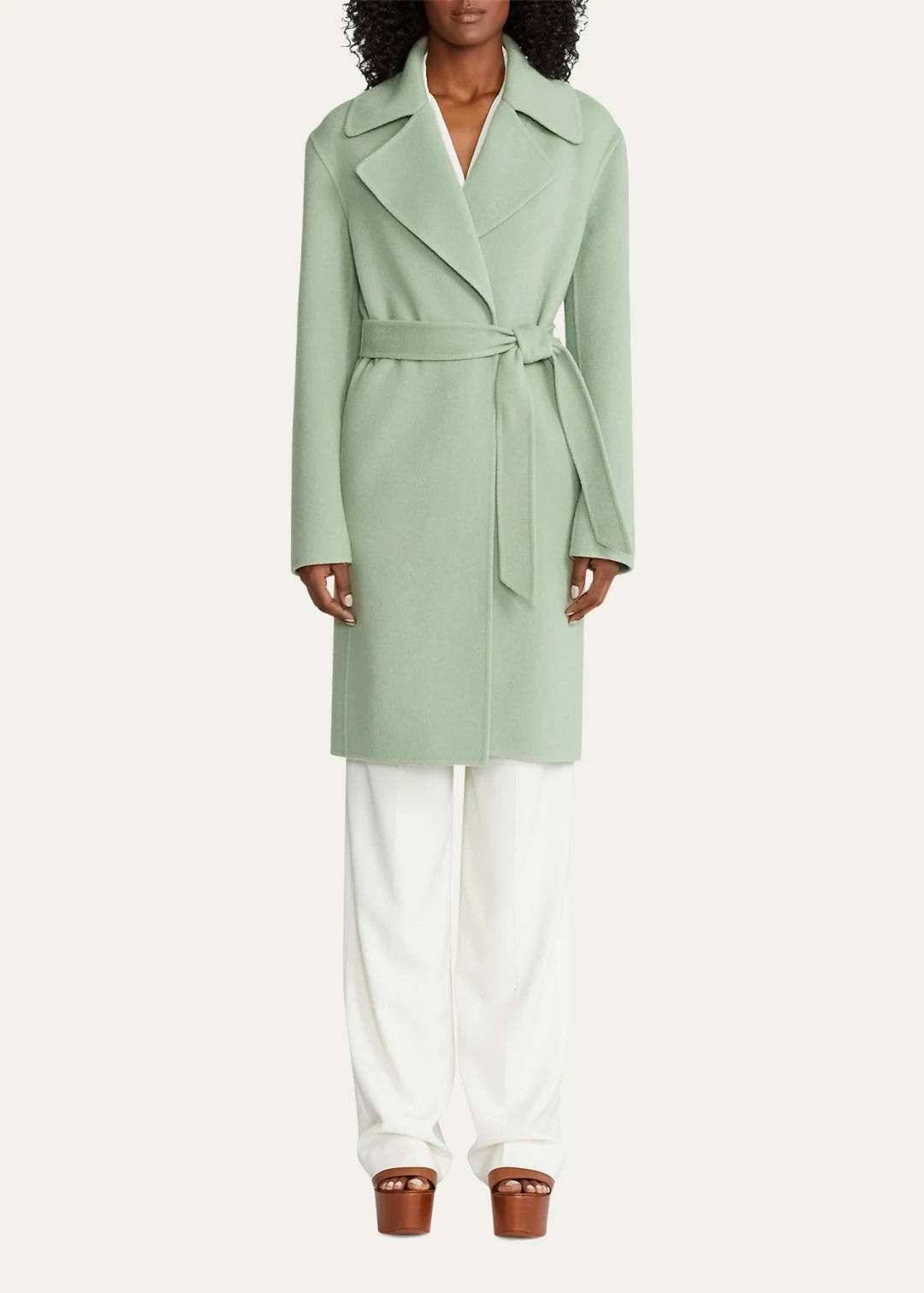 Cameo cashmere ralph lauren wool blend wrap coat