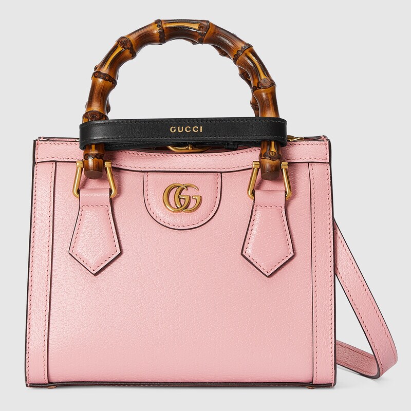 Gucci diana mini tote bag pink leather