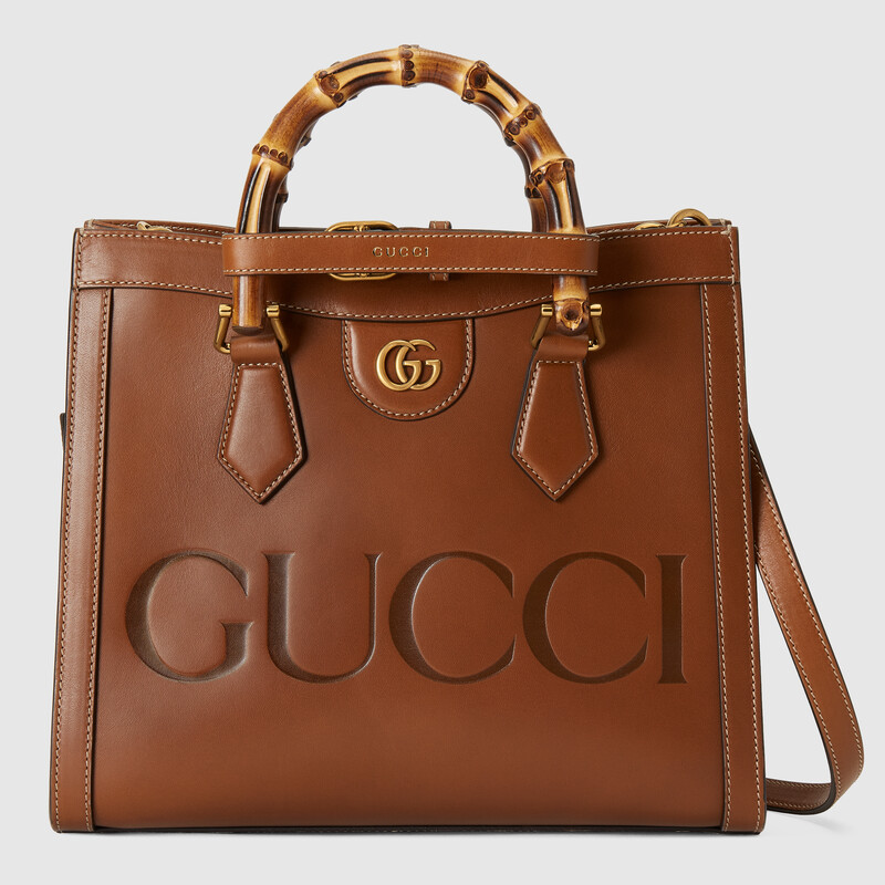 Gucci diana small tote bag with bamboo