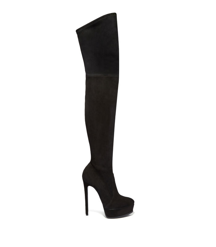 Platforms flora casadei over the knee suede boots