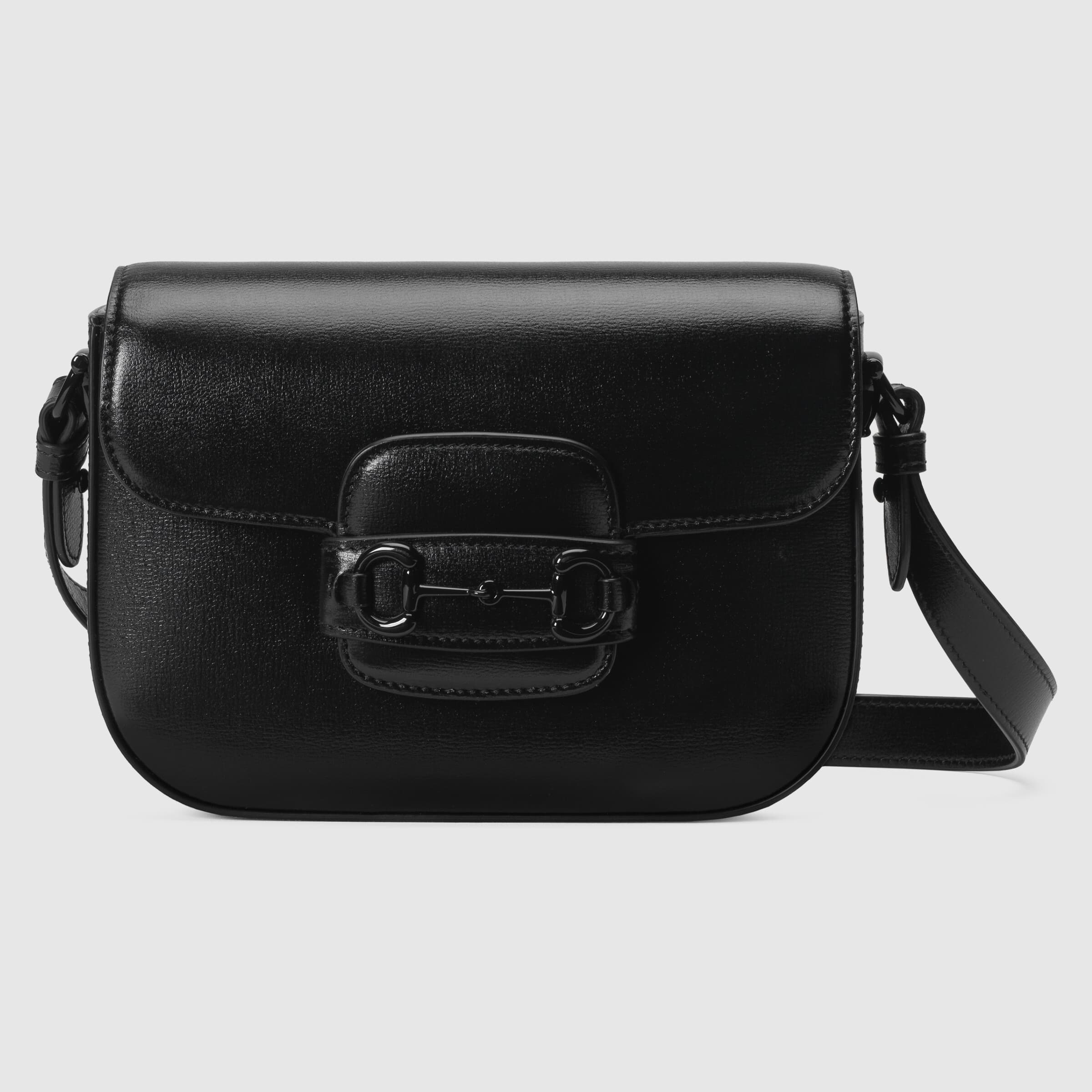 Gucci horsebit 1955 small shoulder bag black