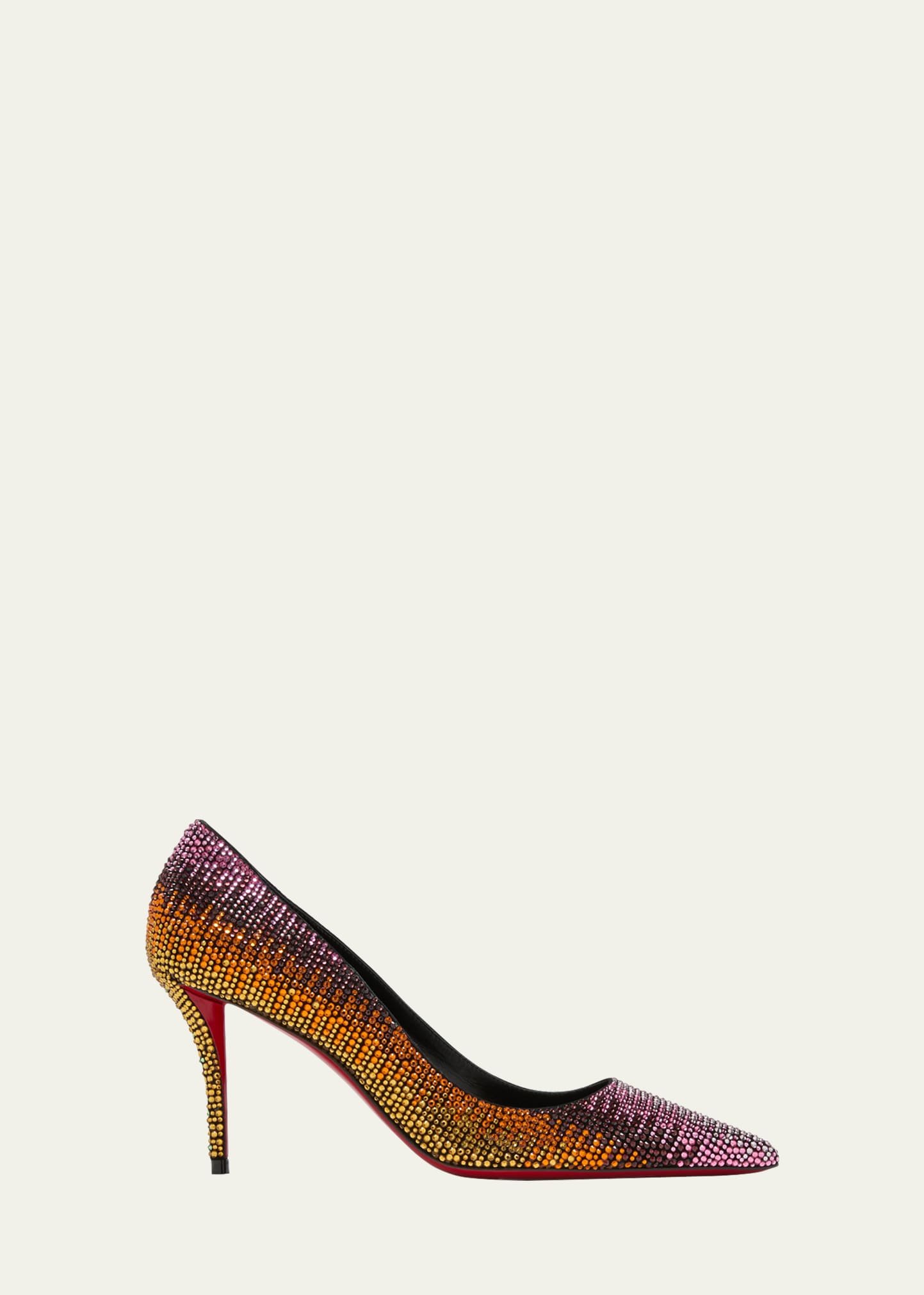 Apostropha ombre strass red sole christian louboutin pumps