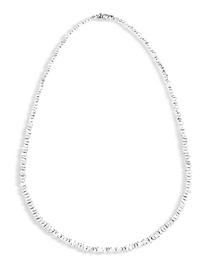 Suzanne kalan 18k white gold diamond baguette scattered tennis necklace