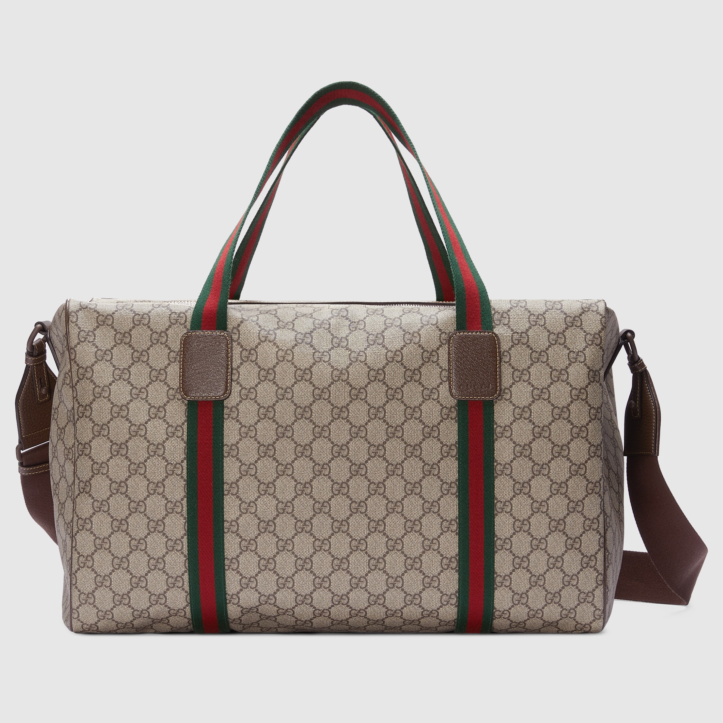Gucci large duffle bag with web