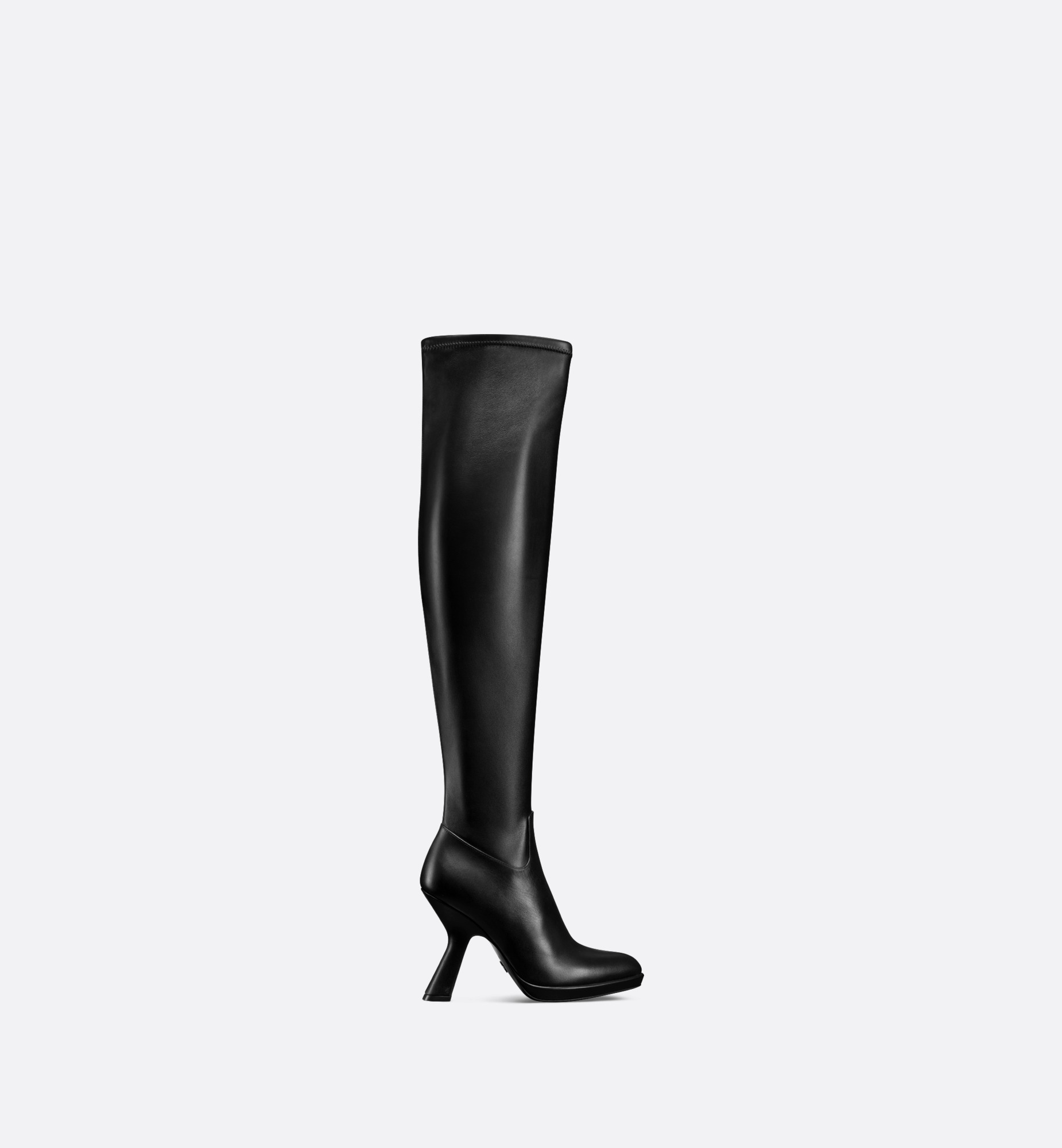 D-fiction heeled thigh dior boots black