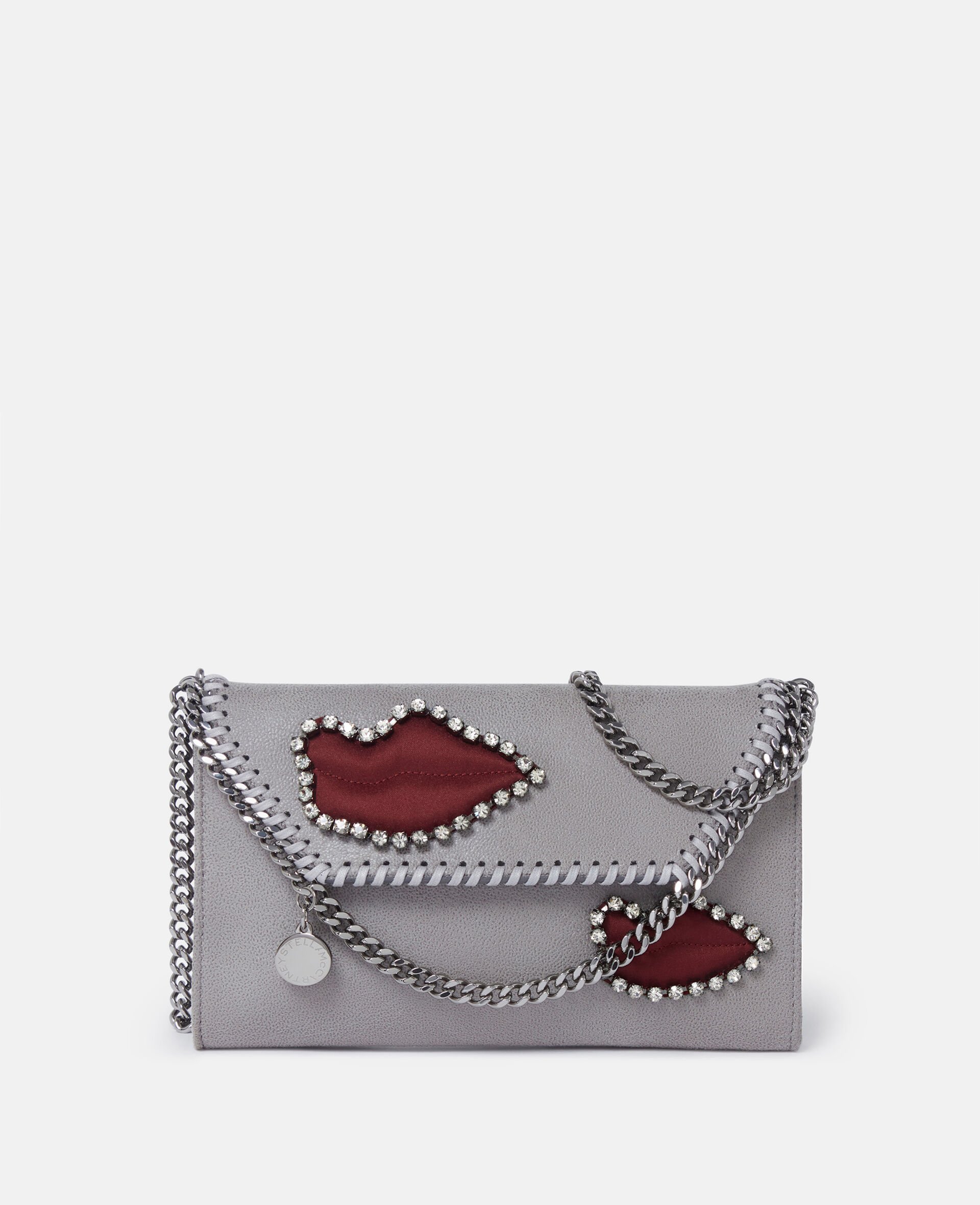 Falabella lips wallet crossbody bag