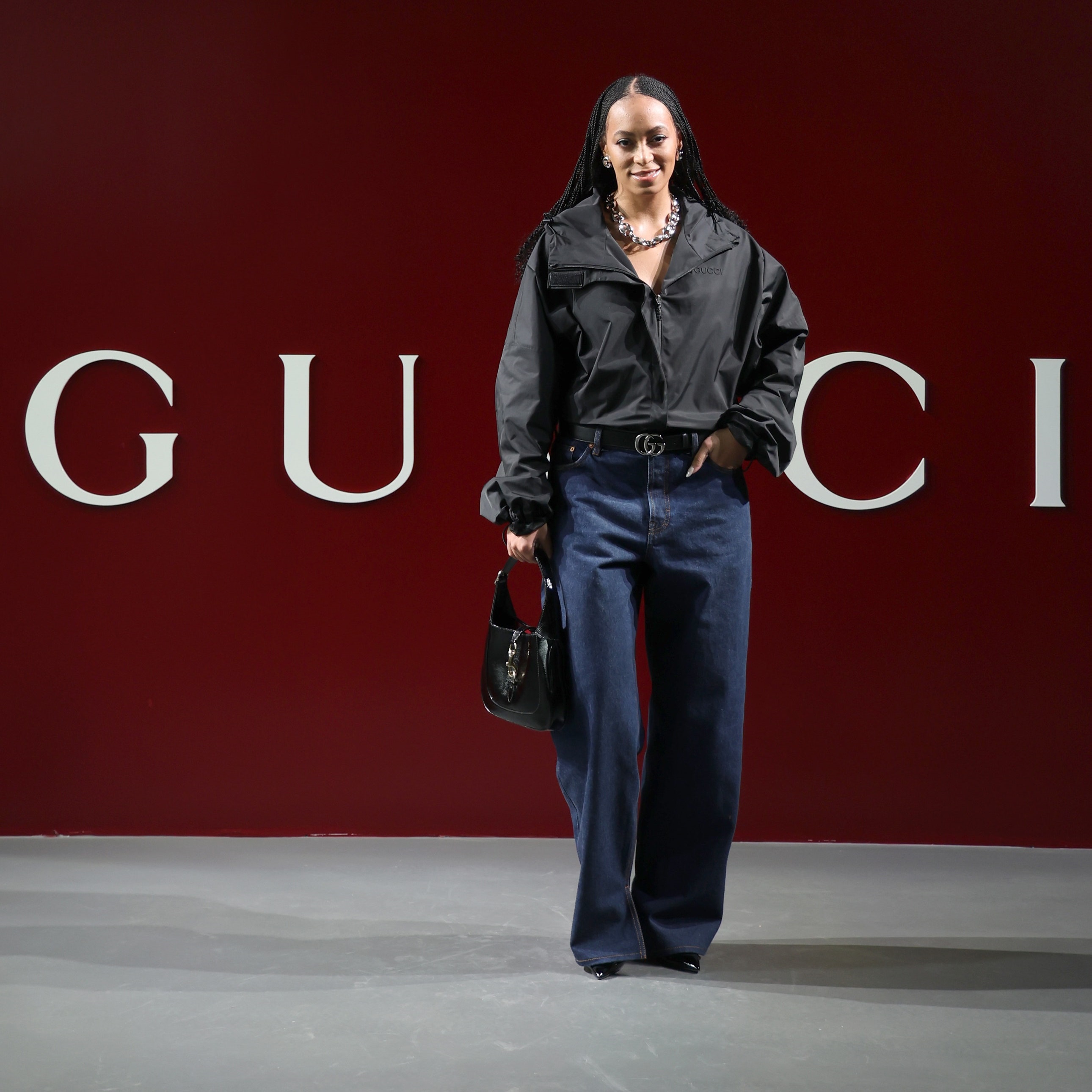 Ft image solange knowles at gucci fall winter 2024 ready to wear show