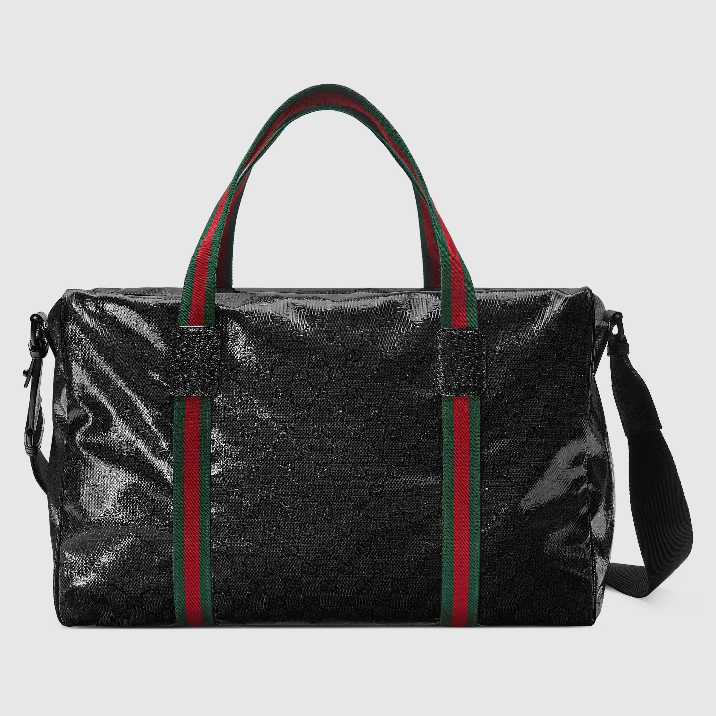 Gucci large duffle bag with web