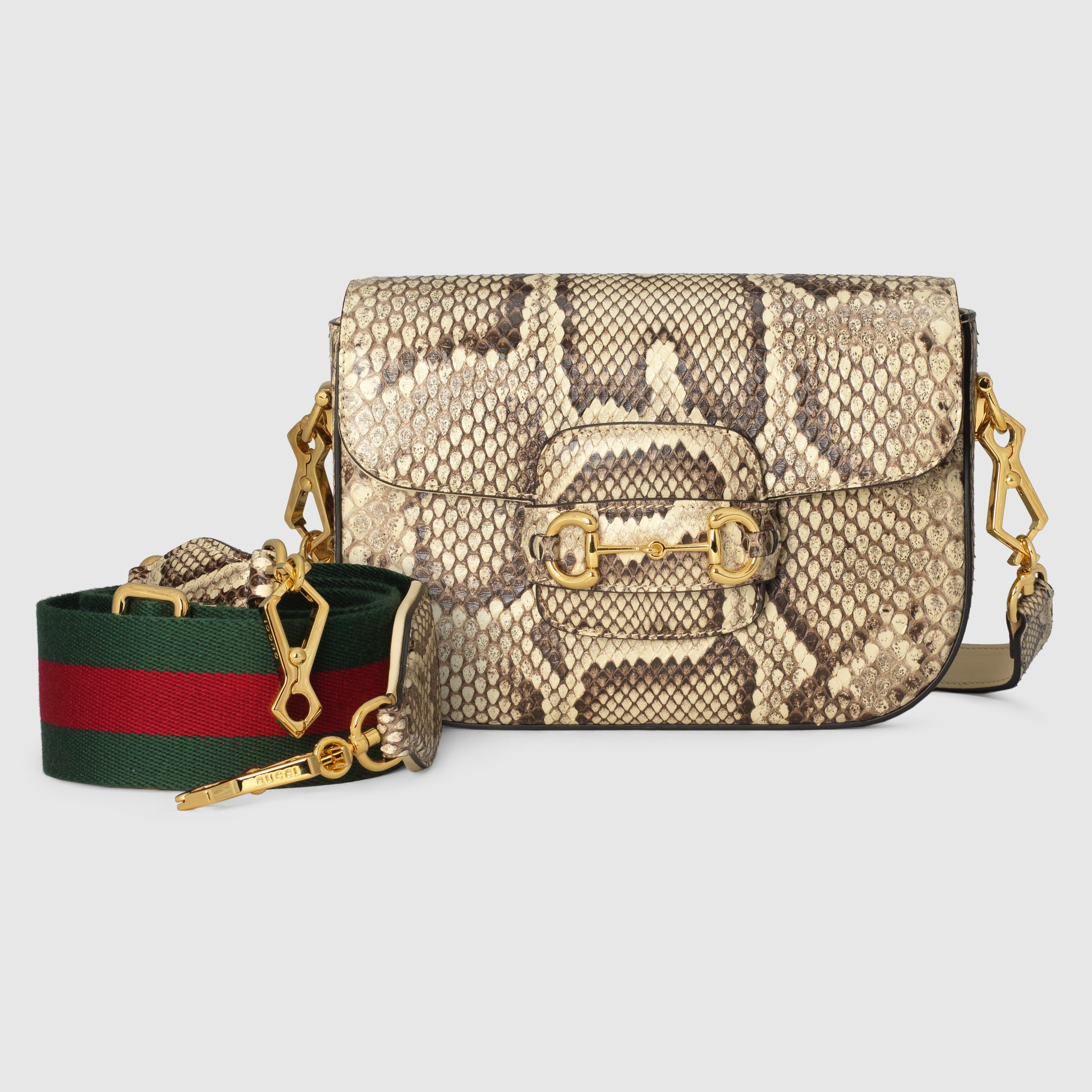 Gucci horsebit 1955 python mini bag