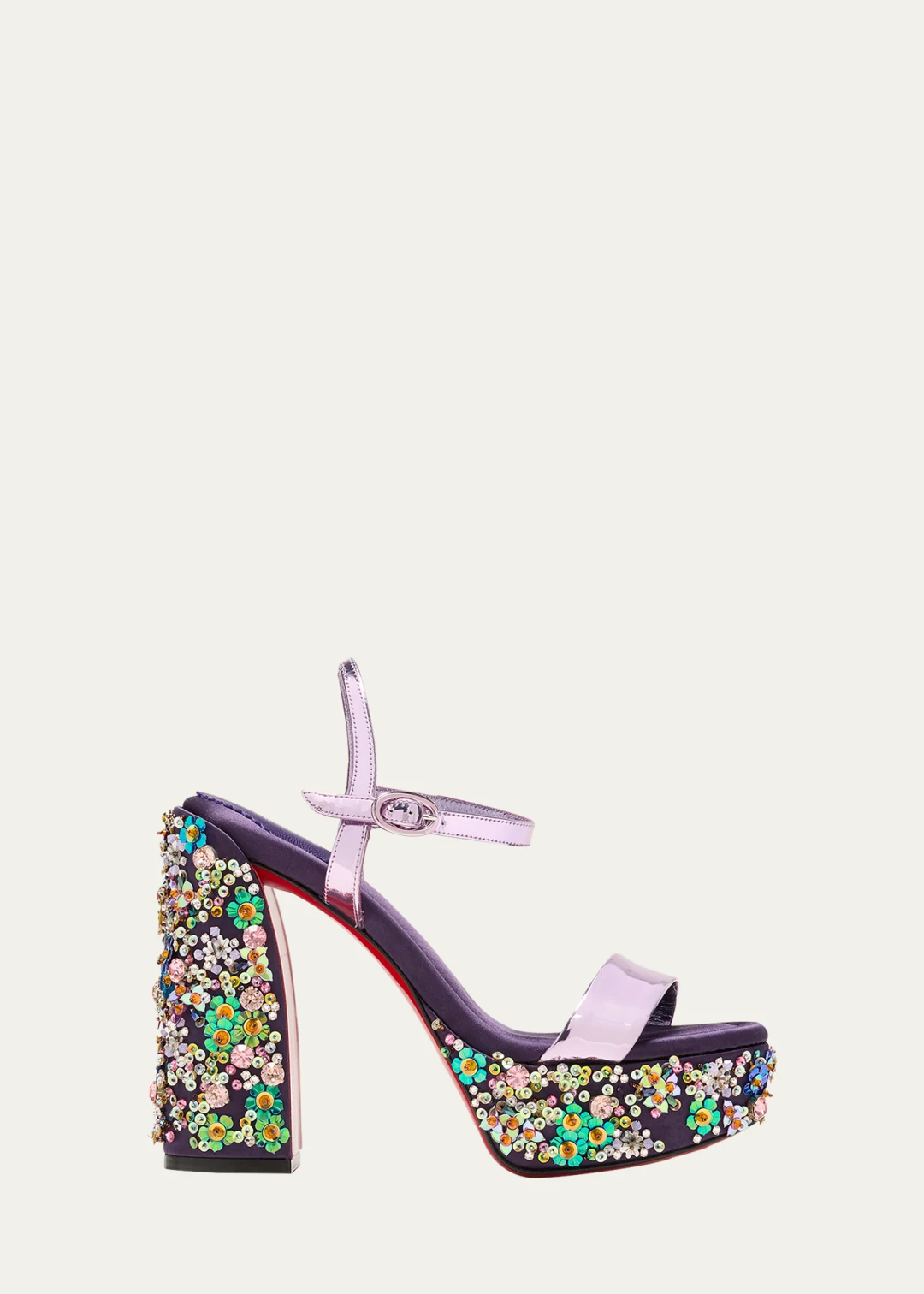 Beaded flowers christian louboutin movida jane