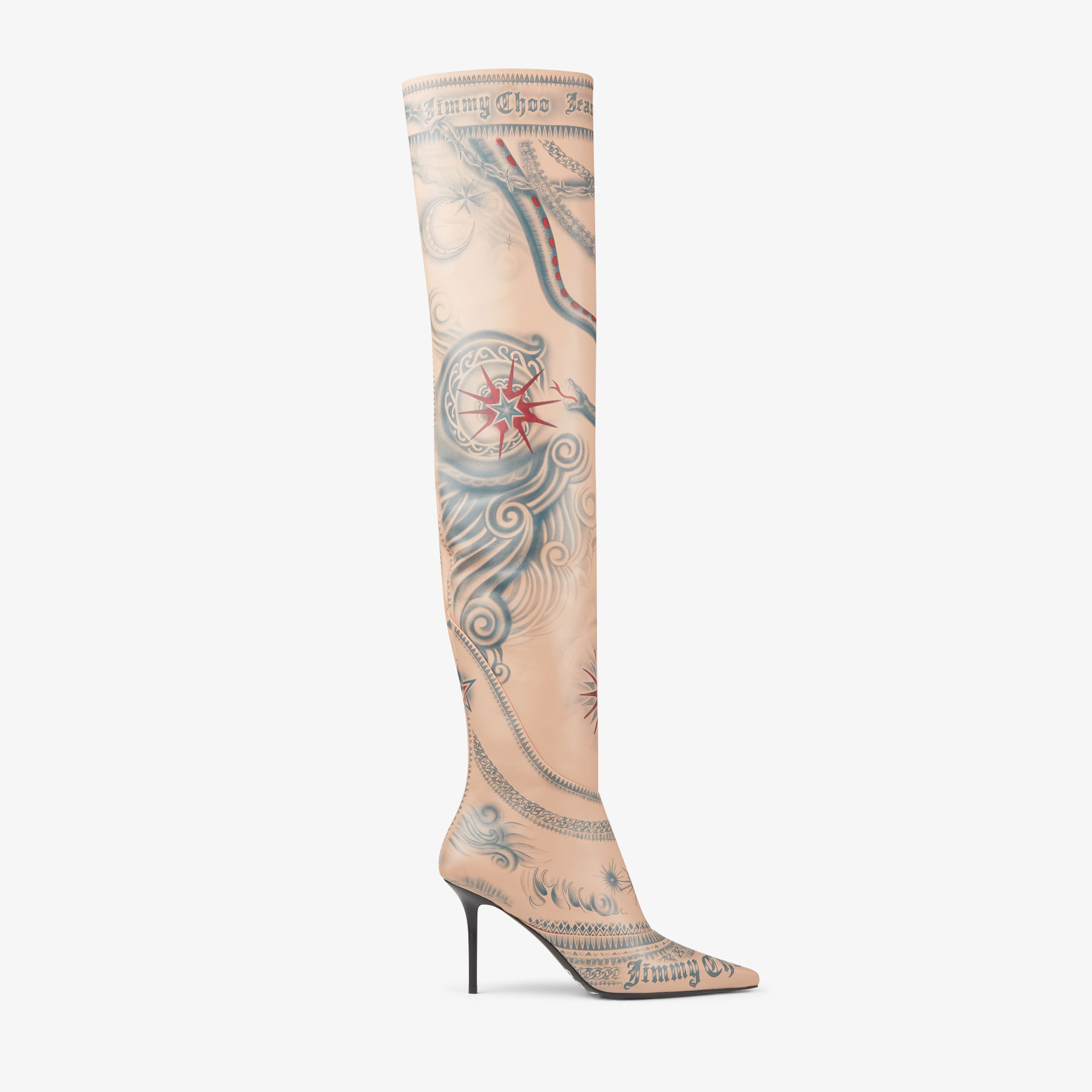 Jean paul gaultier jimmy choo over the knee boots 90
